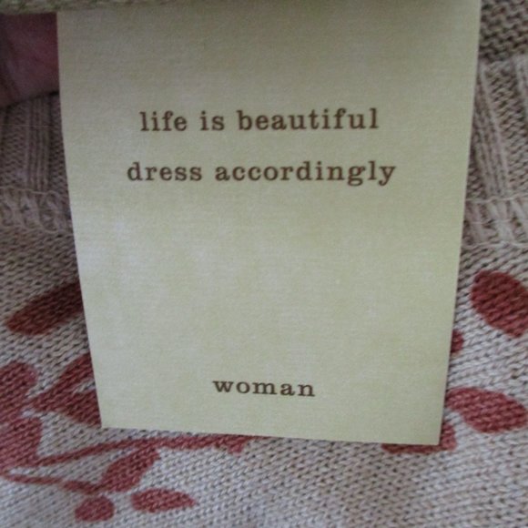 NWT! Sonoma Womens Plus Size Button Front Cardigan, Beige & Rust Floral, Size 3X - Picture 11 of 15